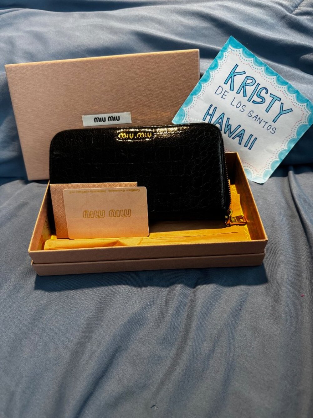 Miu Miu Black St. Cocco Lux Wallet